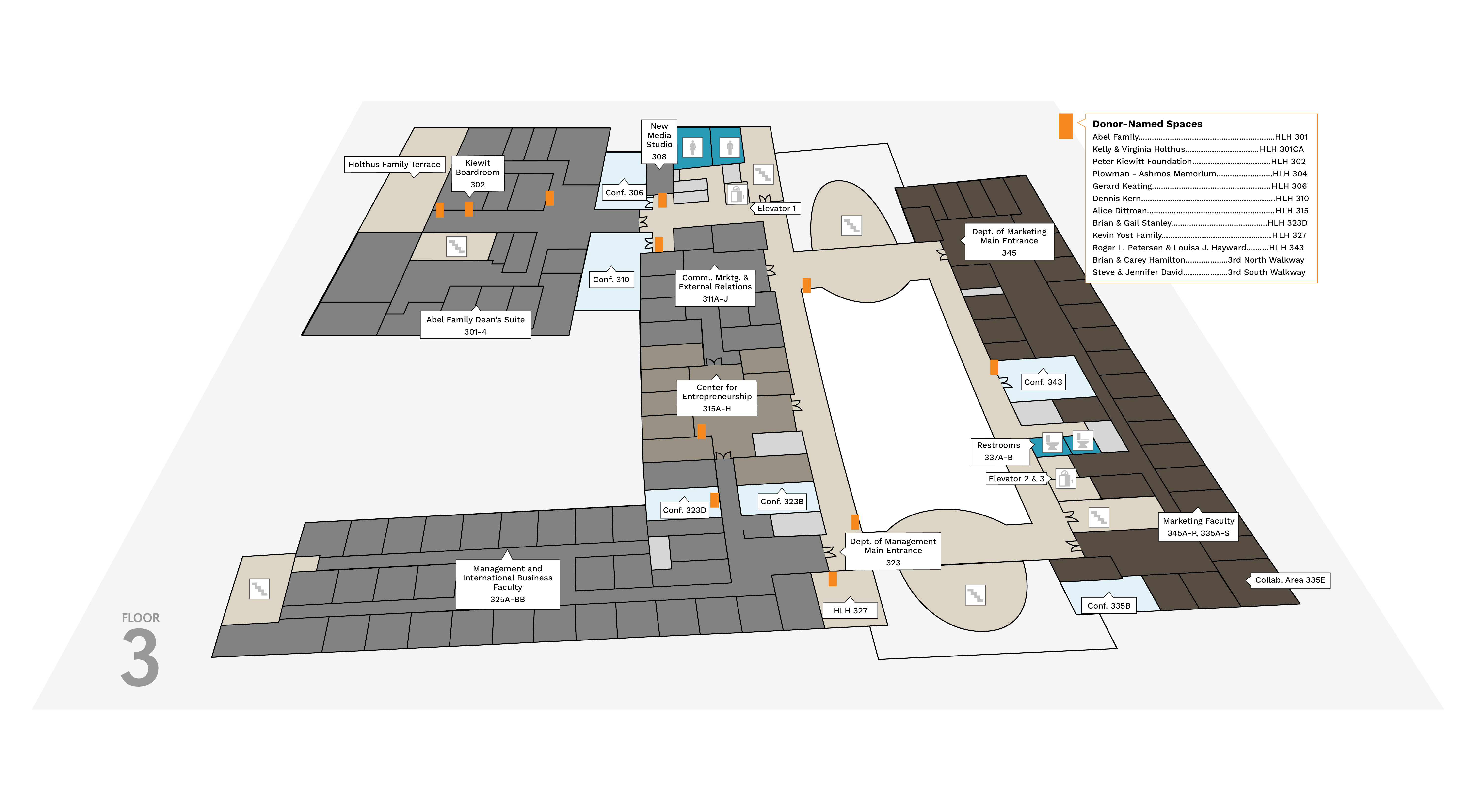 Third Floor Map