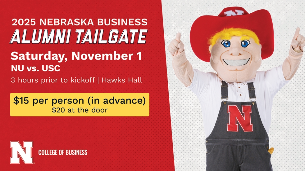 Late Registration: 2025 Nebraska Business Alumni Tailgate - Nebraska vs. USC