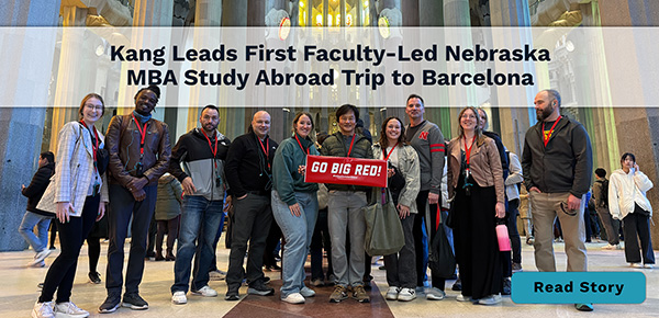 Kang leads first faculty-led nebraska MBA study abroad trip to Barcelona.