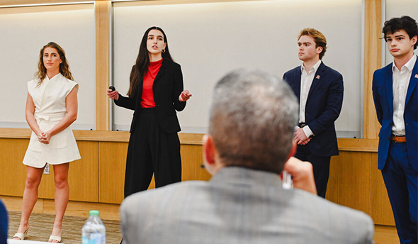 Students participating in the Tenaska Business Challenge